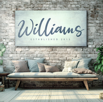 Family Name Sign V