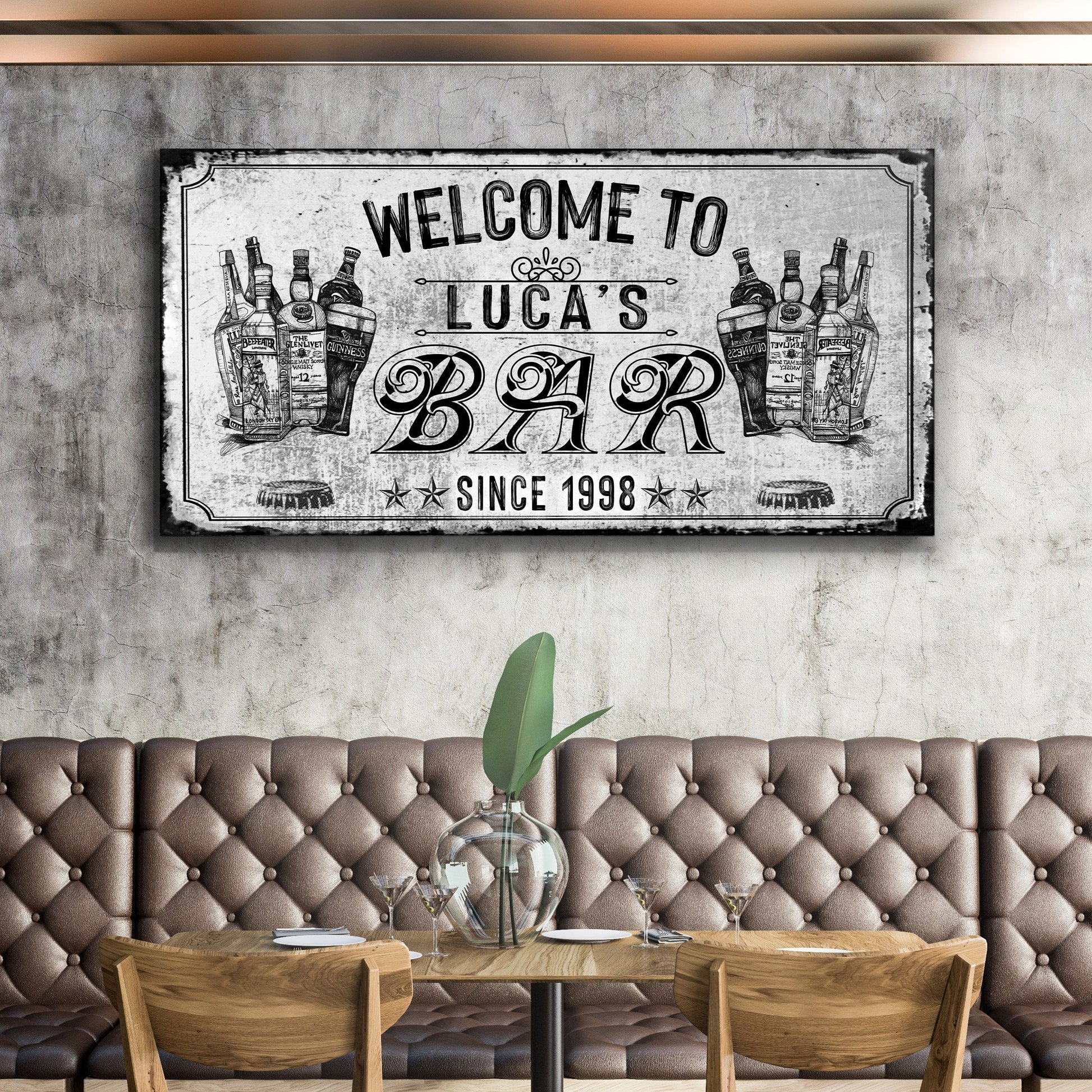 Bar Sign VI - canvas
