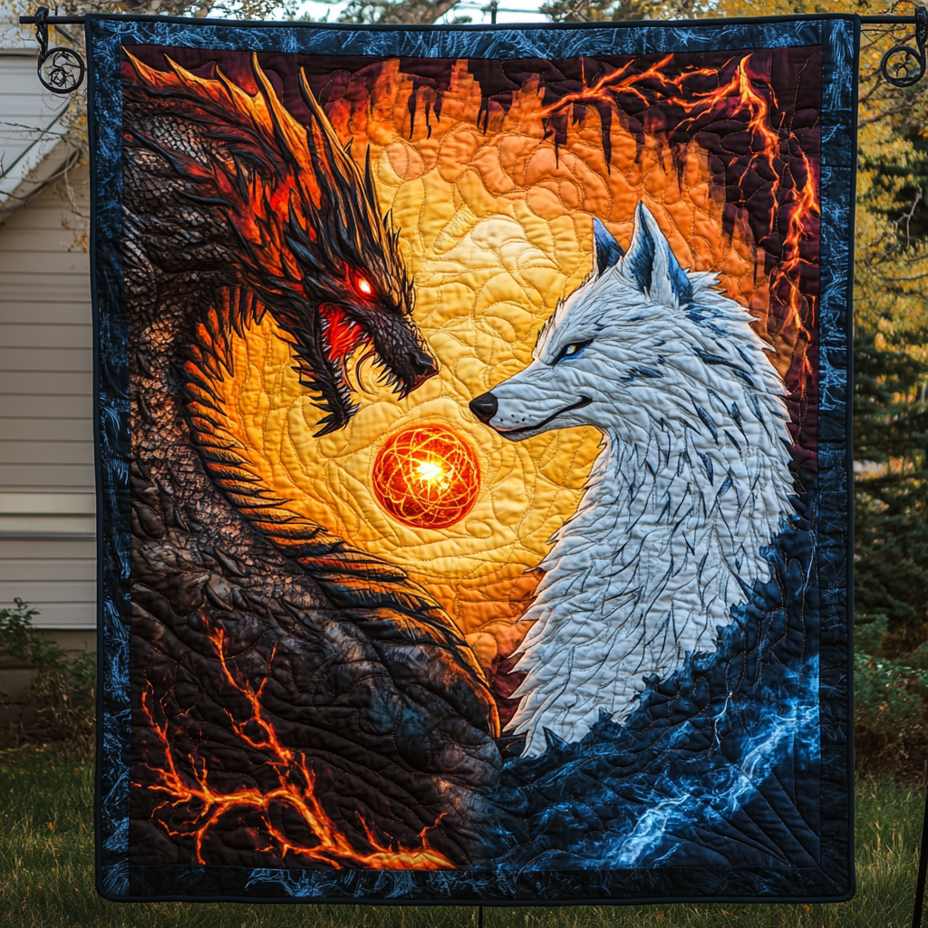 Throw (55'' x 60'') /Inferno Embrace Quilted Blanket