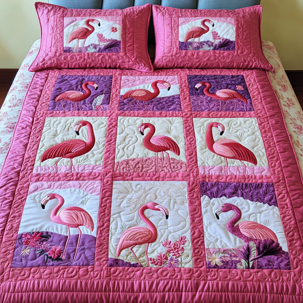 Island Elegance 3-Piece Quilted Bedding Set - Single (59" x 70")