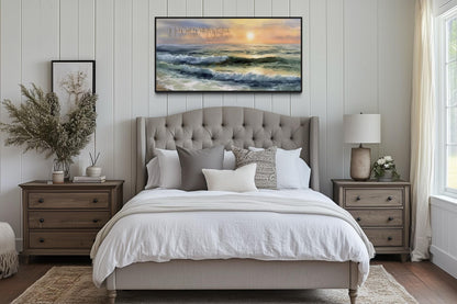 It Is Well With My Soul Wall Art, Peaceful Christian Ocean Seascape