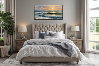 It Is Well With My Soul Wall Art, Peaceful Christian Ocean Seascape