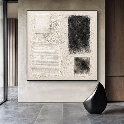 Ivory Layers Minimalist Abstract Wall Art
