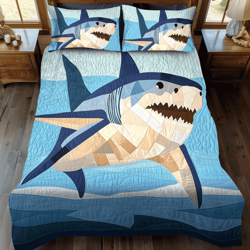 Jaw Quilted Bedding Set - Single (59" x 70")