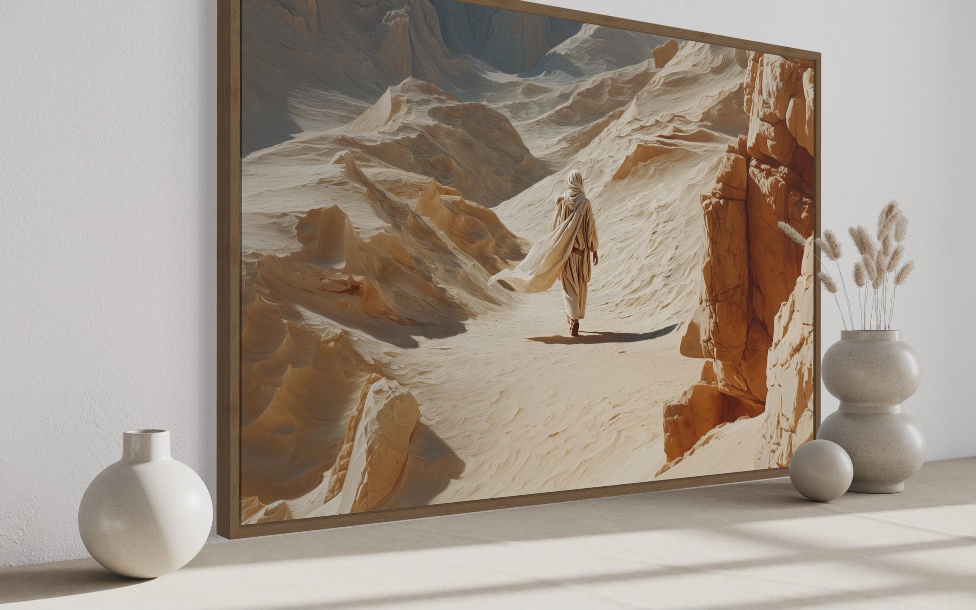 Jesus Walking in the Desert Wall Art