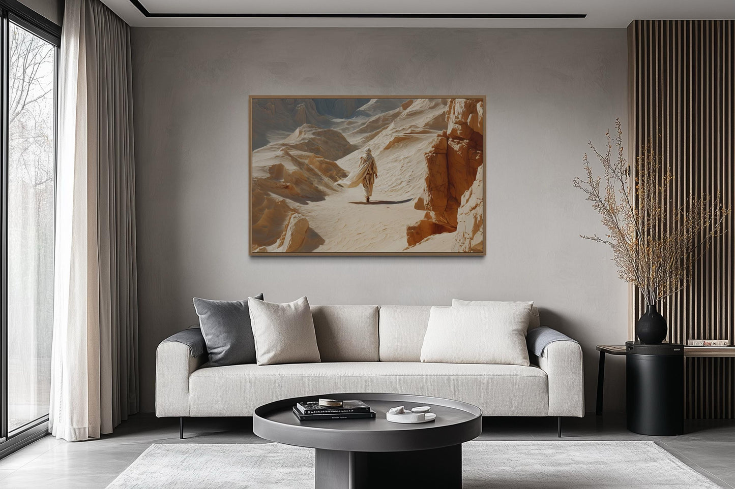 Jesus Walking in the Desert Wall Art
