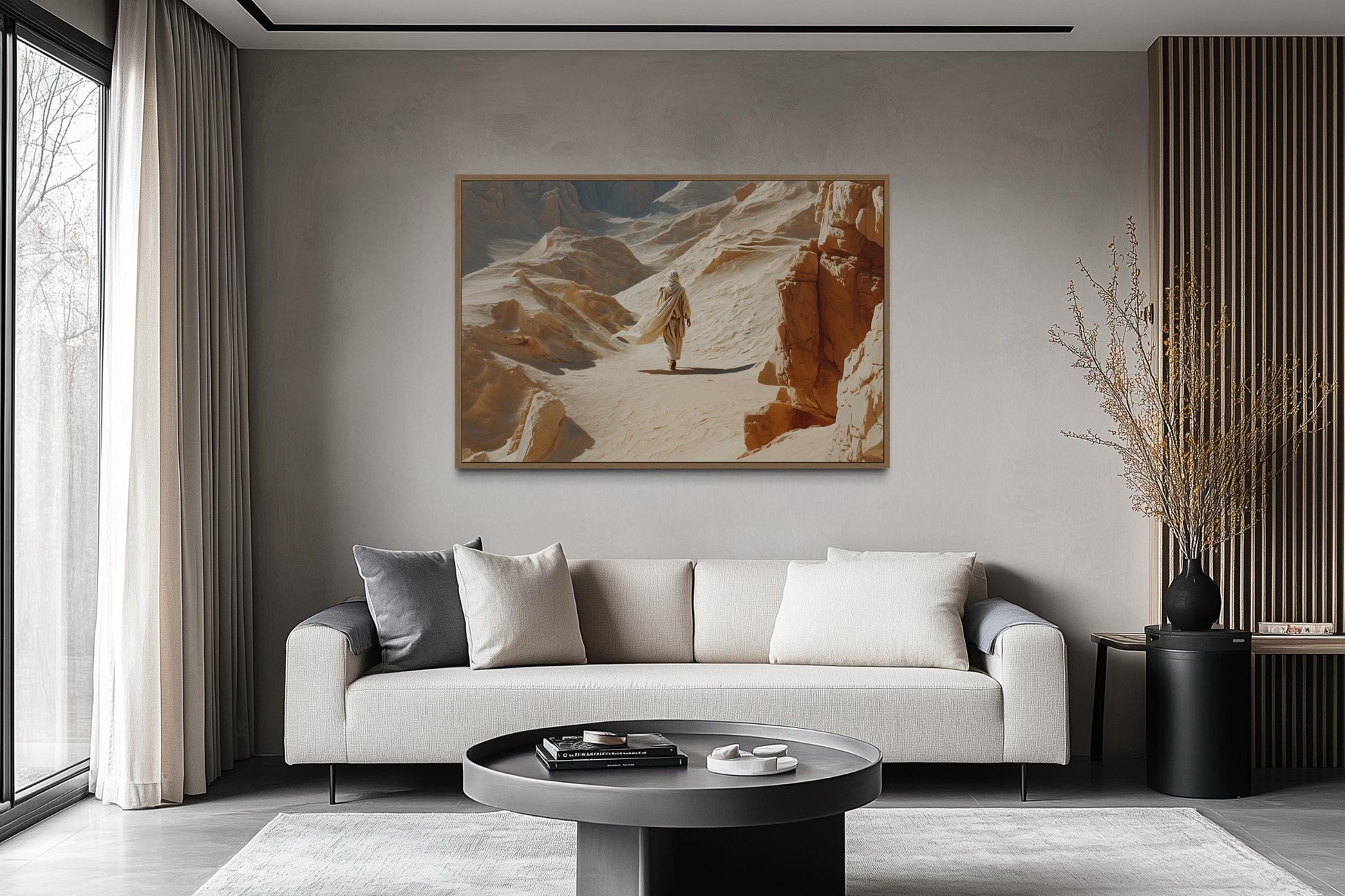Jesus Walking in the Desert Wall Art