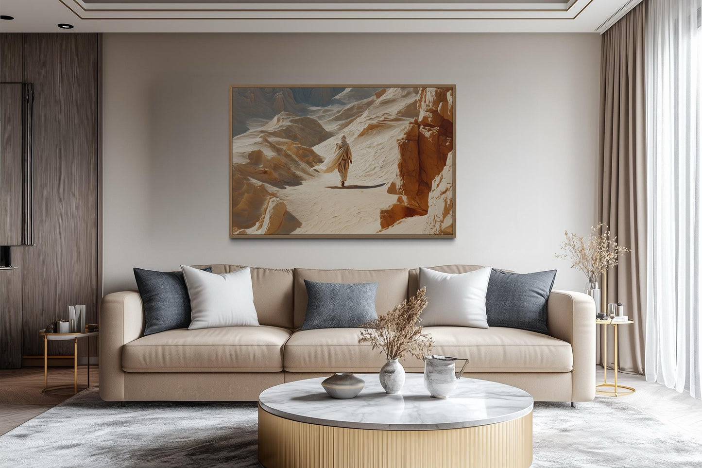 Jesus Walking in the Desert Wall Art