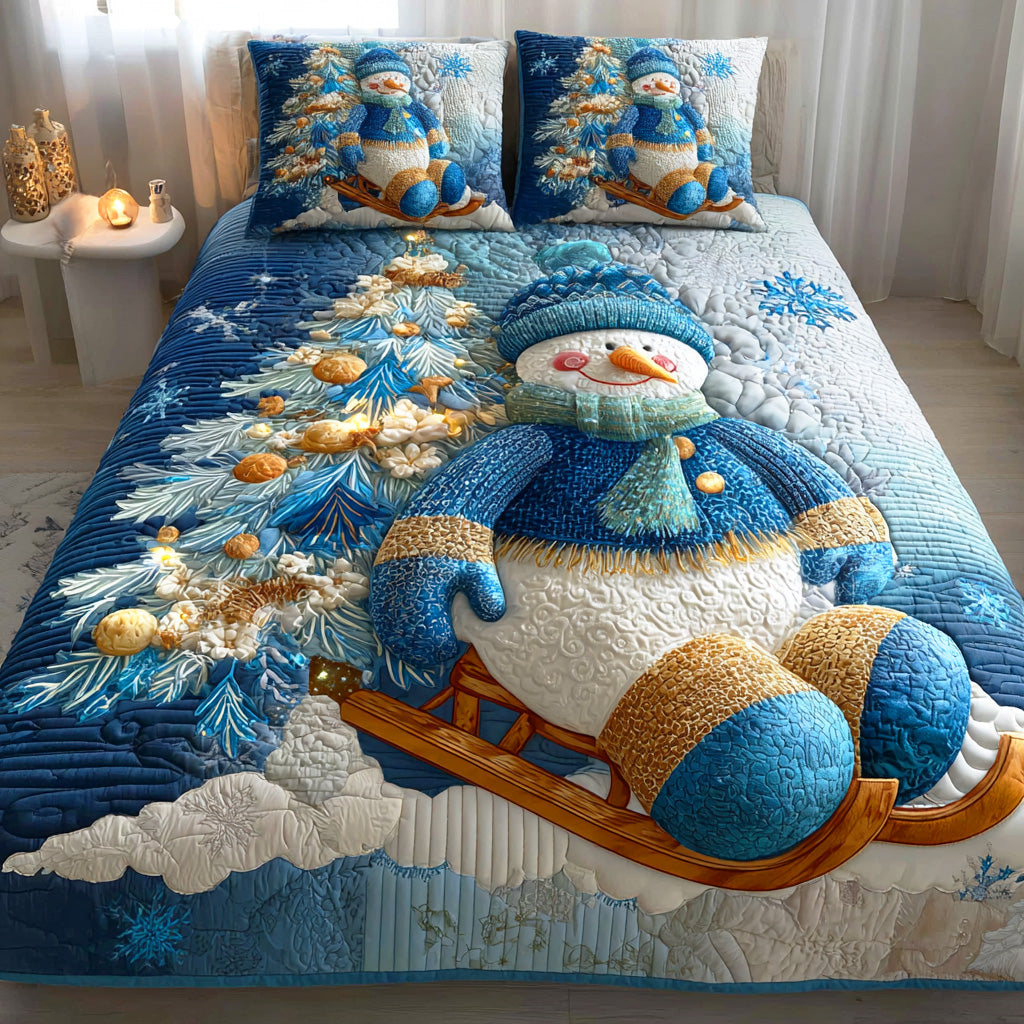 Jolly Frost Dream 3-Piece Quilted Bedding Set - Single (59" x 70")
