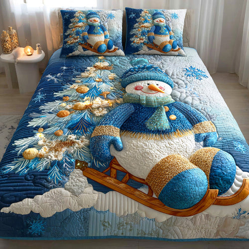 Jolly Frost Dream 3-Piece Quilted Bedding Set - Single (59" x 70")