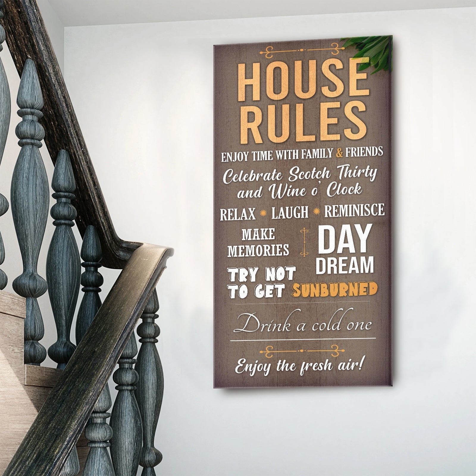 Patio Rules Sign