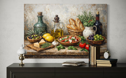 Kitchen Or Dining Room Wall Art - Mediterranean Food Art