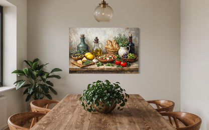 Kitchen Or Dining Room Wall Art - Mediterranean Food Art