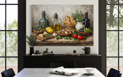 Kitchen Or Dining Room Wall Art - Mediterranean Food Art