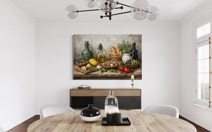 Kitchen Or Dining Room Wall Art - Mediterranean Food Art