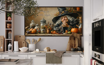 Kitchen Witch Framed Canvas Wall Decor Wall Art