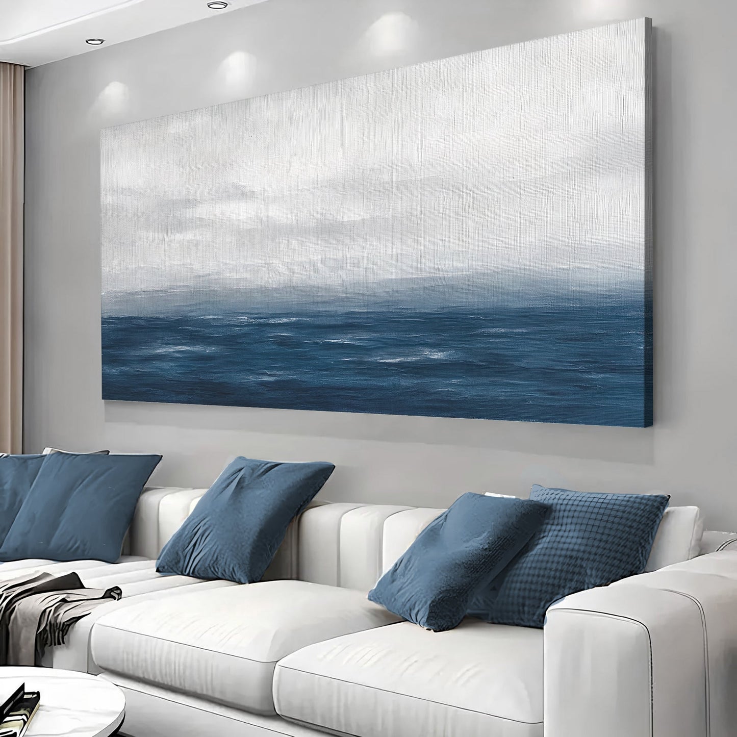Blue Ocean Abstract Wall Art