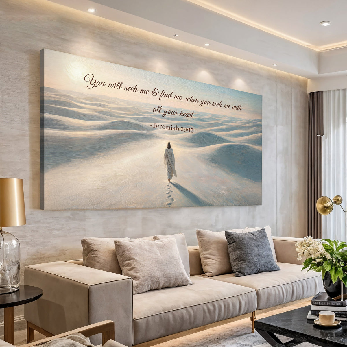 Seek Me and Find Me - Jeremiah 29:13 Faith Wall Sign