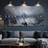 Earn The View Motivational Wall Sign