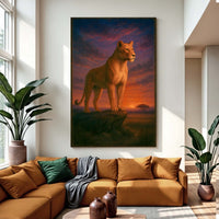 Lioness Grace in the Gloaming Wall Art