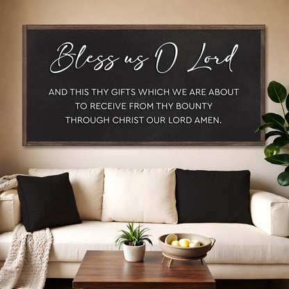 Rustic Wooden Blessing Wall Sign