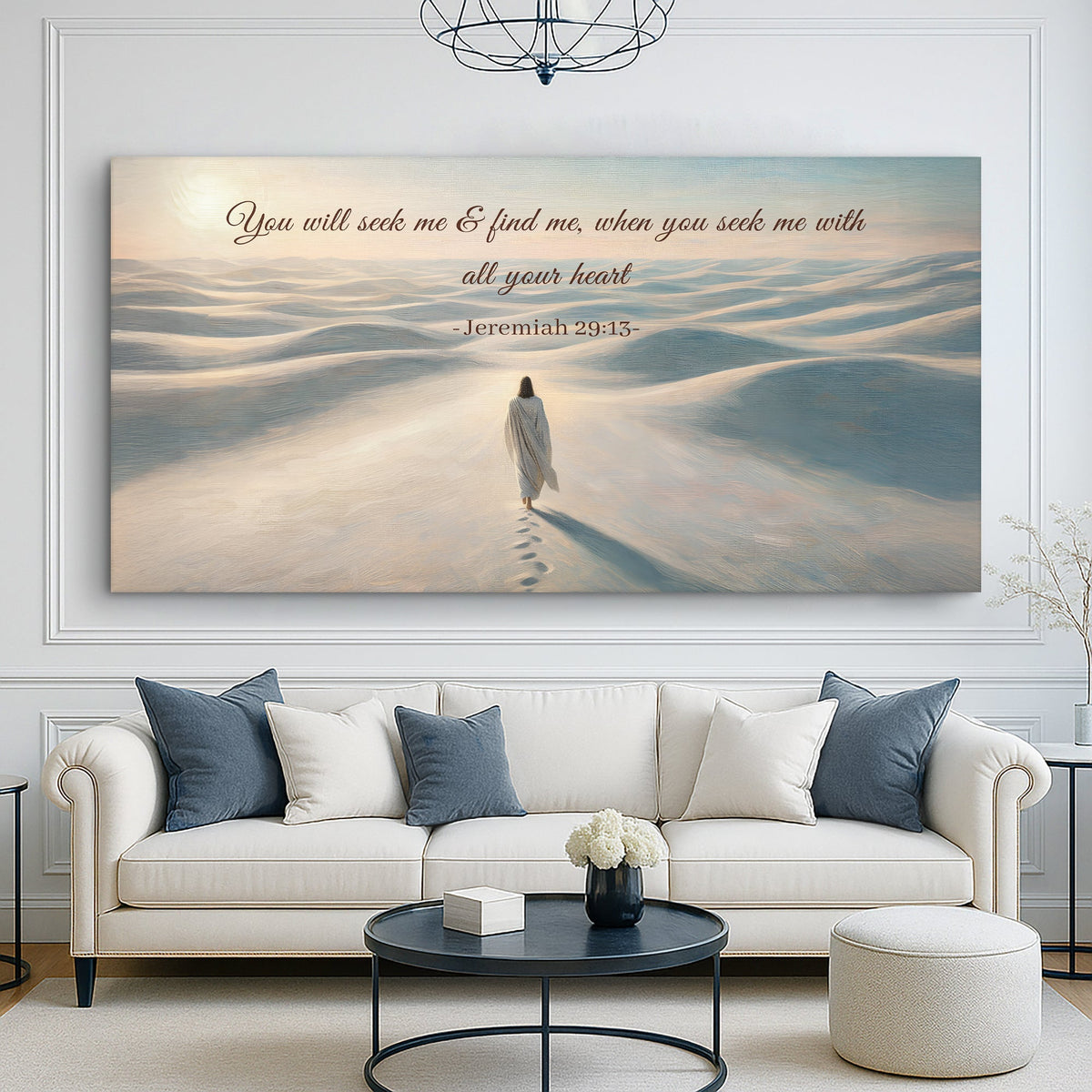 Seek Me and Find Me - Jeremiah 29:13 Faith Wall Sign
