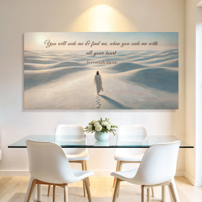 Seek Me and Find Me - Jeremiah 29:13 Faith Wall Sign