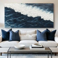 The Blue Waves Abstract Wall Art