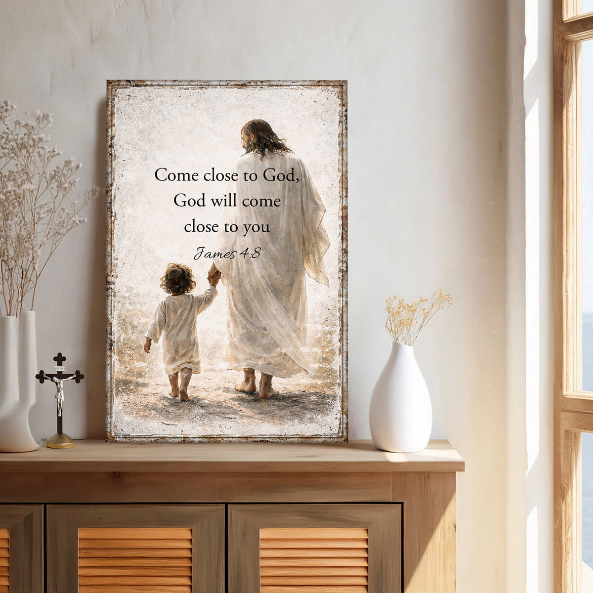 God Will Come - James 4:8 Faith Sign