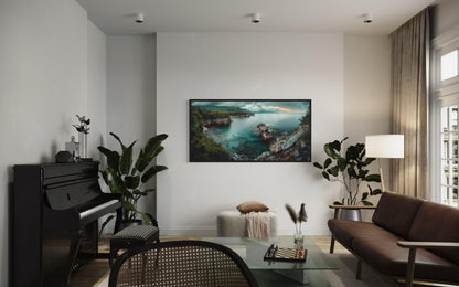 Lake Framed Canvas Wall Art