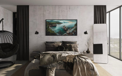 Lake Framed Canvas Wall Art