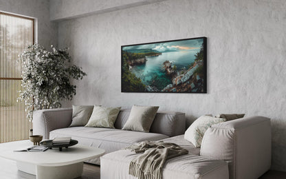 Lake Framed Canvas Wall Art
