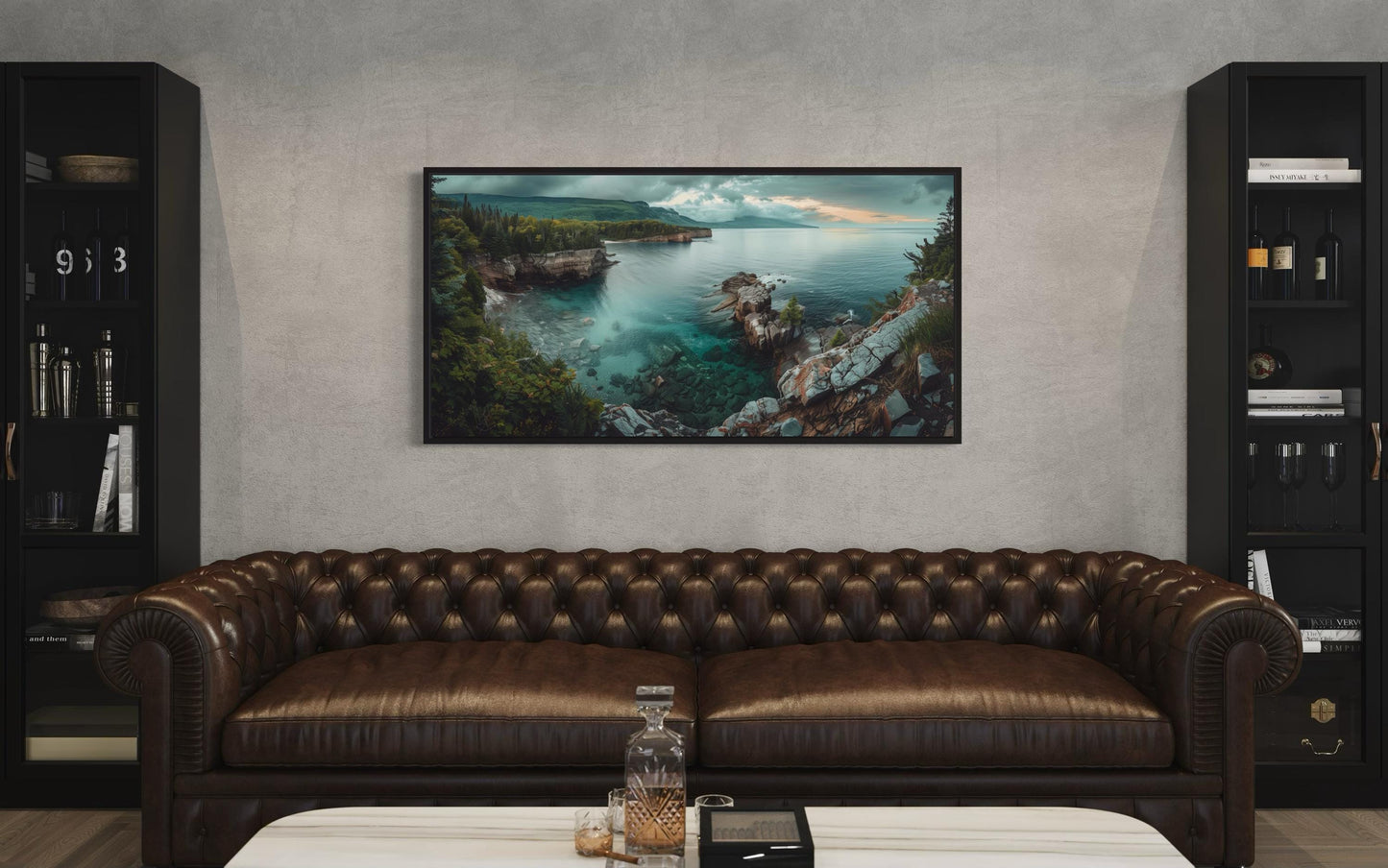 Lake Framed Canvas Wall Art
