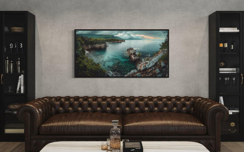 Lake Framed Canvas Wall Art