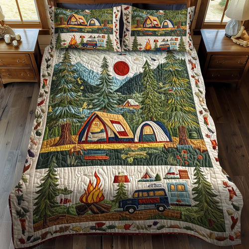 Lakeside Camp 3-Piece Quilted Bedding Set - Single (59" x 70")