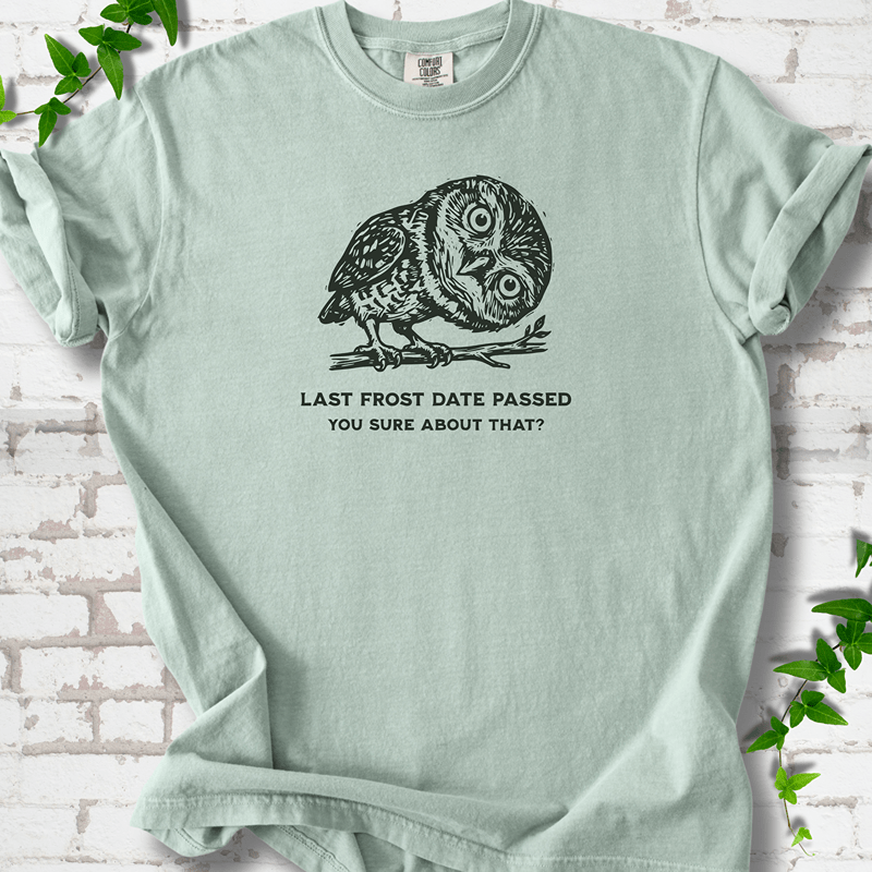 Last Frost Date Owl T-Shirt