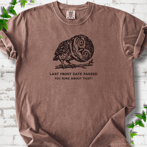 Last Frost Date Owl T-Shirt