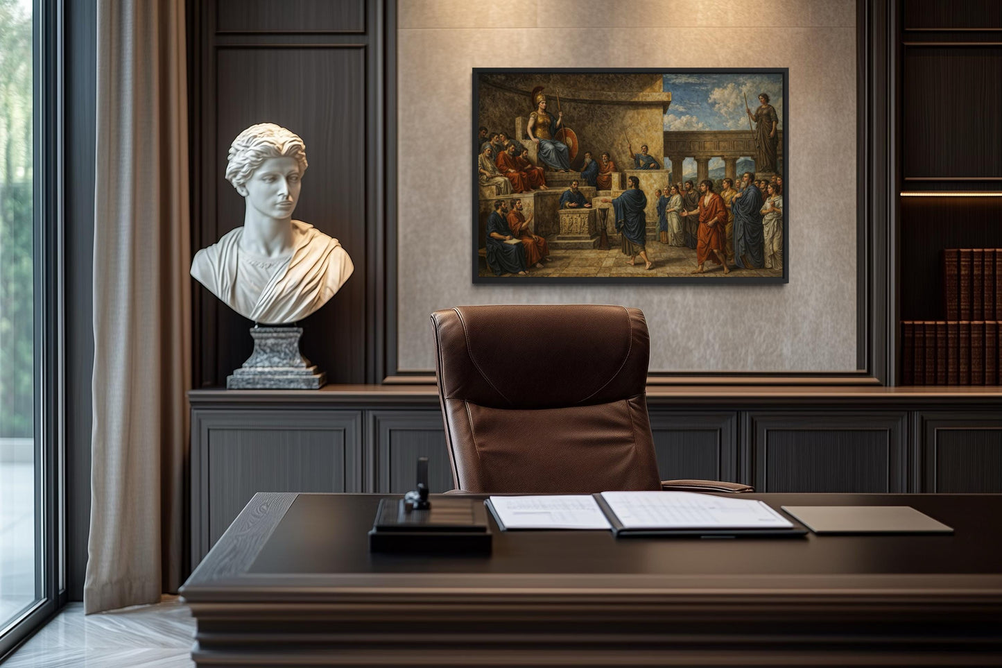 Law Office Wall Decor - Trial of Orestes Wall Art – Greek Justice Canvas