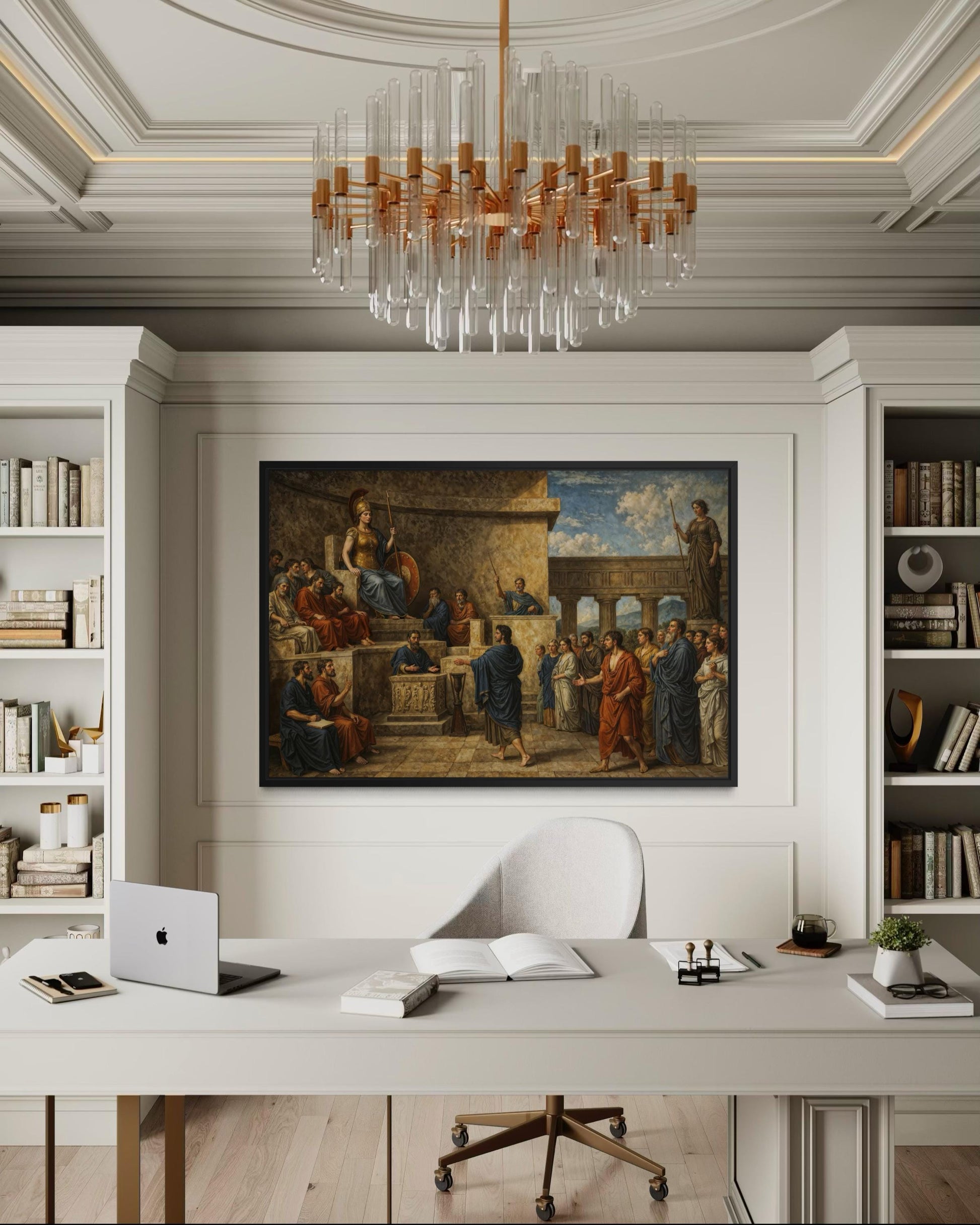 Law Office Wall Decor - Trial of Orestes Wall Art – Greek Justice Canvas