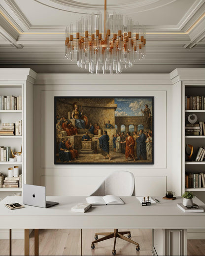 Law Office Wall Decor - Trial of Orestes Wall Art – Greek Justice Canvas