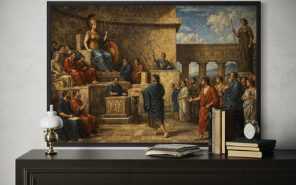 Law Office Wall Decor - Trial of Orestes Wall Art – Greek Justice Canvas