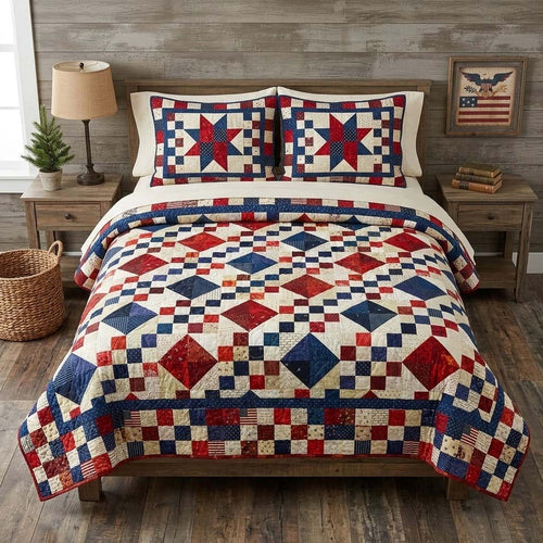 Liberty Diamond 3-Piece Quilted Bedding Set - Single (59" x 70")