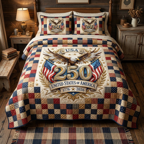 Liberty Honor 250 3-Piece Quilted Bedding Set - Single (59" x 70")