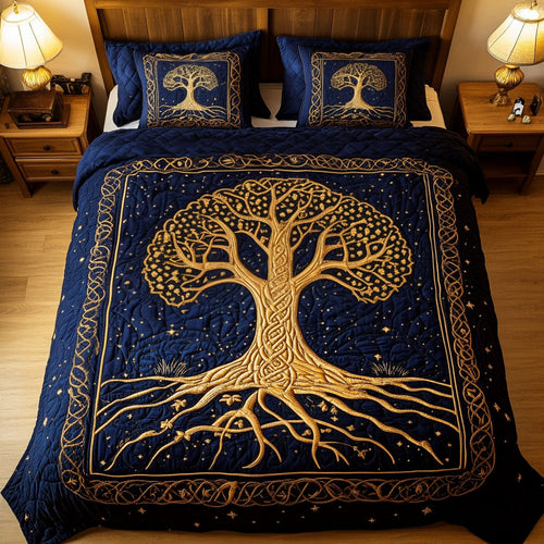 Life Tapestry 3-Piece Quilted Bedding Set - Single (59" x 70")