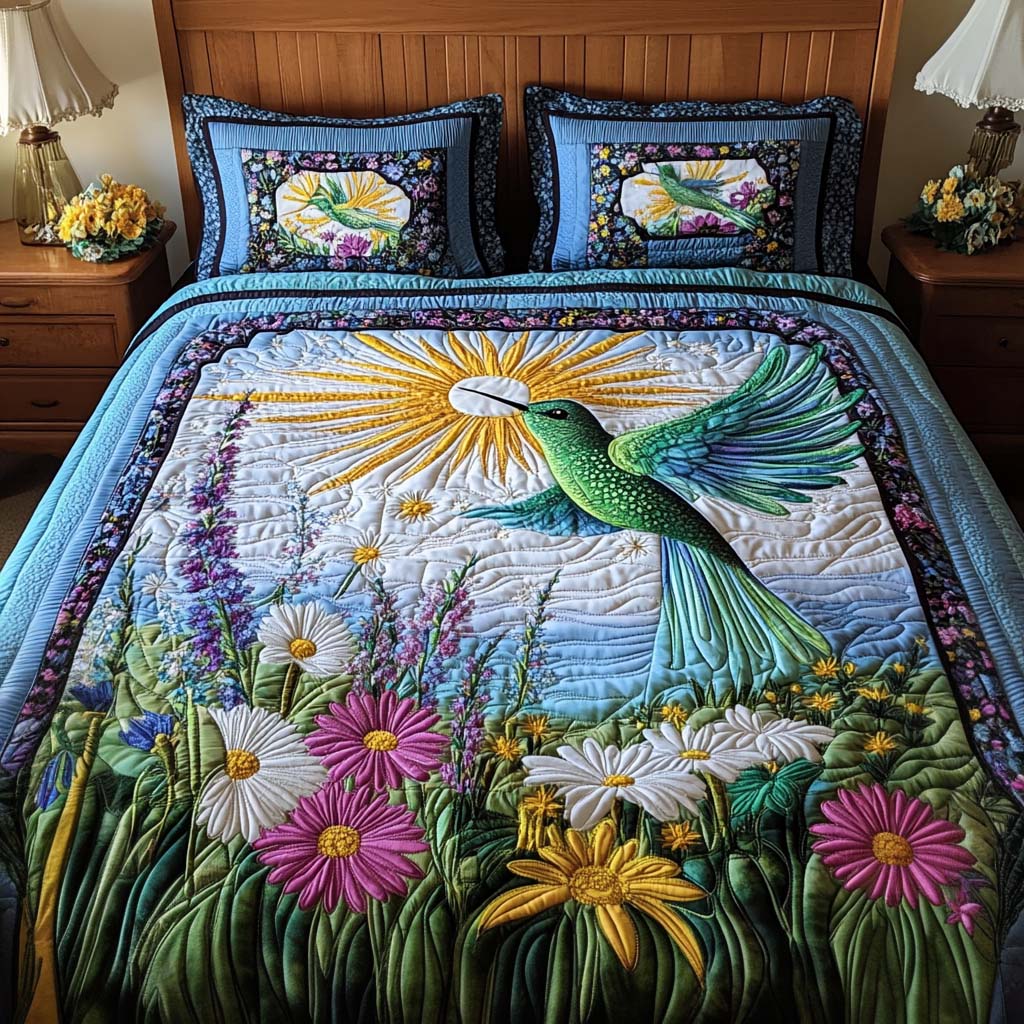 Light Breeze 3-Piece Quilted Bedding Set - Single (59" x 70")