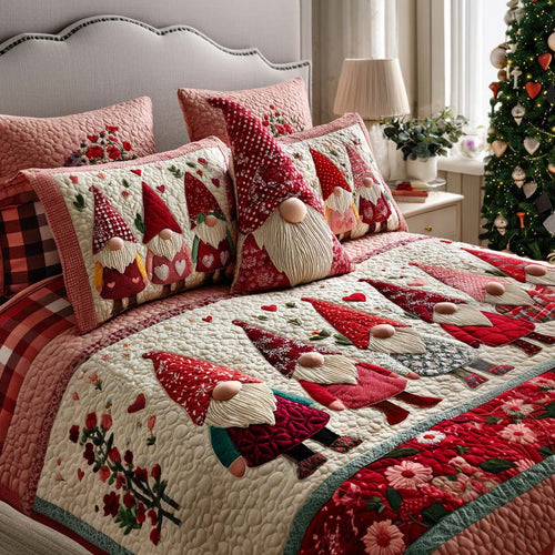 Little Gnome 3-Piece Quilted Bedding Set - Single (59" x 70")