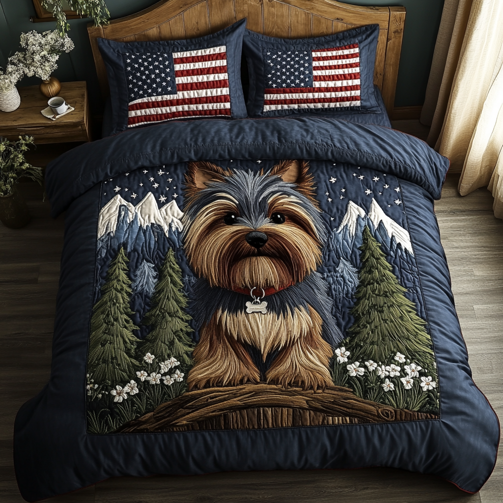 Loyal Pup 3-Piece Quilted Bedding Set - Single (59" x 70")
