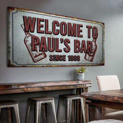 Bar Sign III - Style 1 - canvas