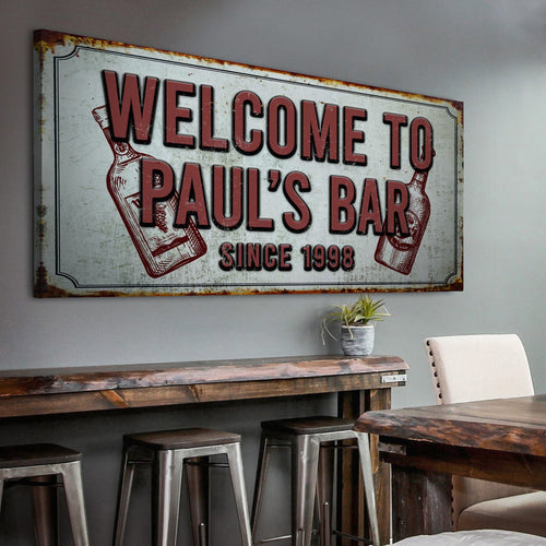 Bar Sign III - Style 1 - canvas