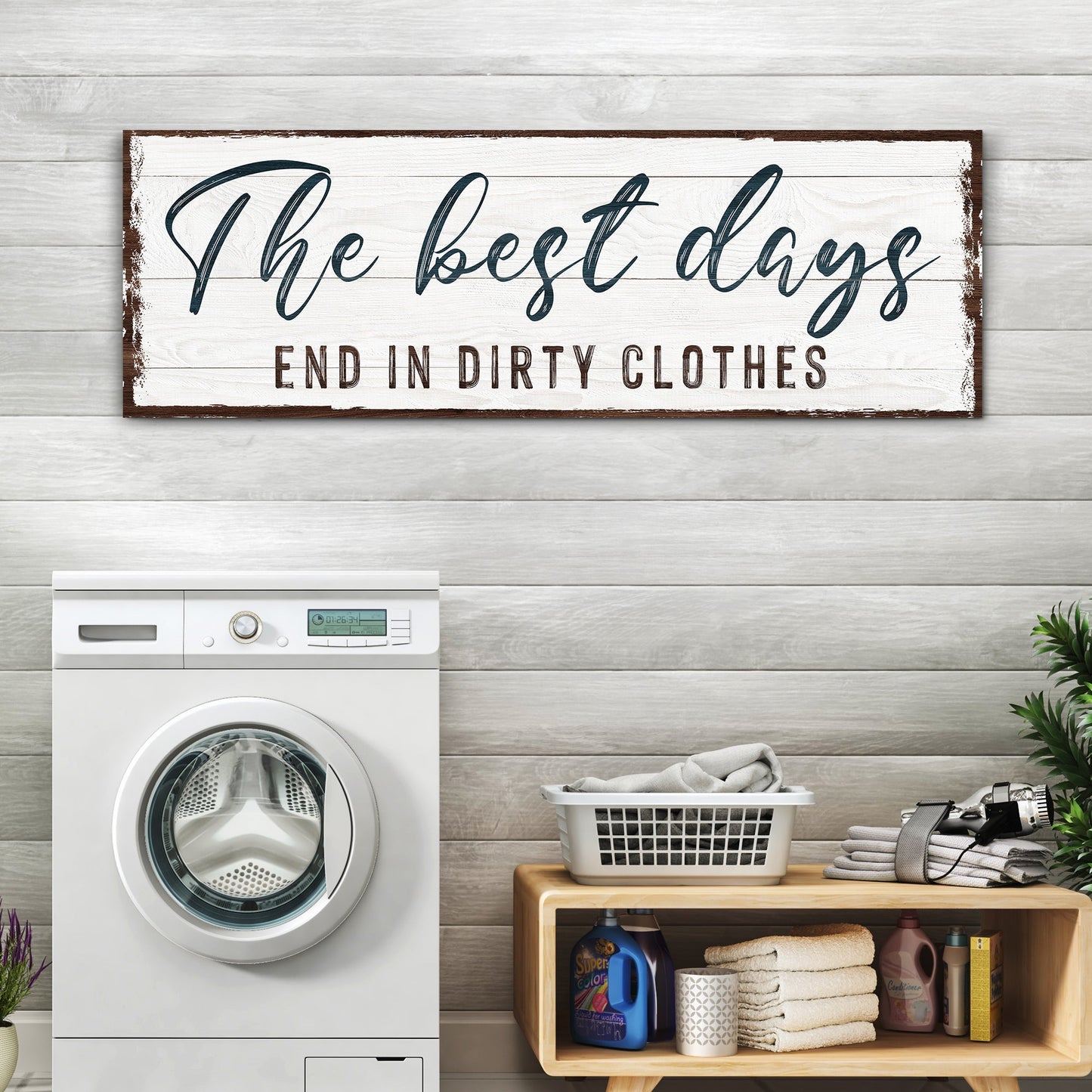 a great Days End In Dirty Clothes Laundry Sign